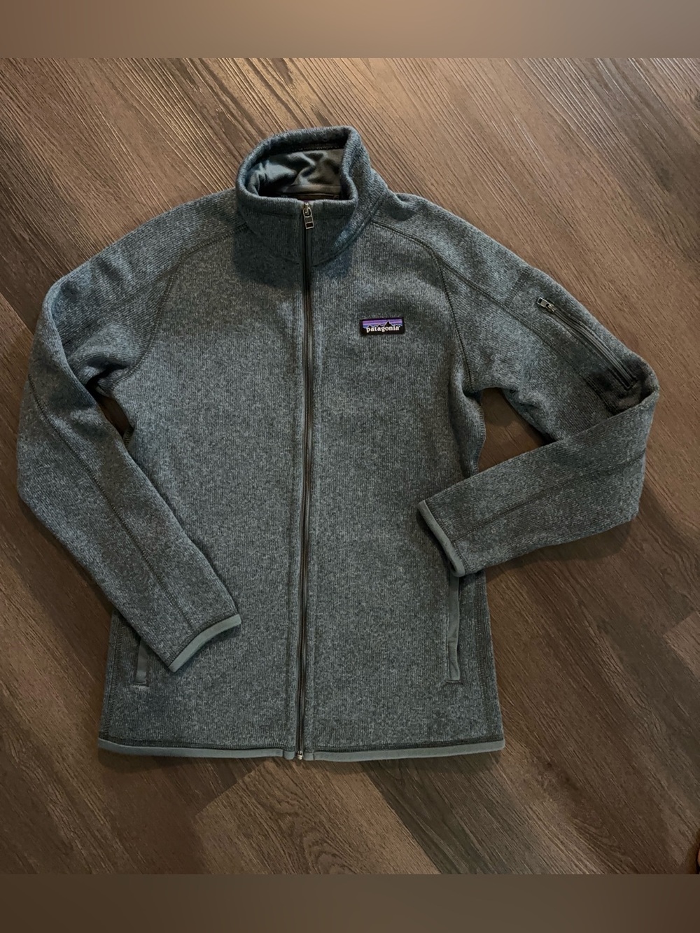 Patagonia Women’s Heather Green Full-Zip Fleece Jacket Sz XS